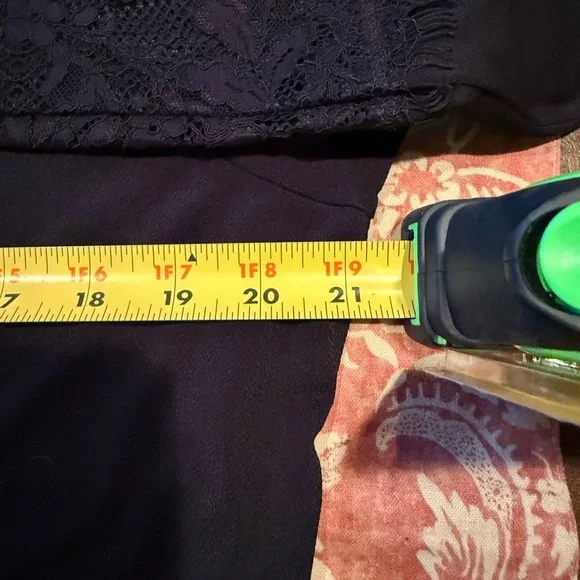 NWT INC International Concepts Black Pullover w Lace Sleeve & Shoulder Accents - Picture 11 of 11